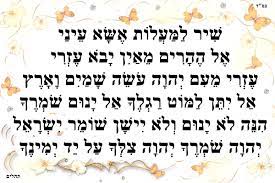 שיר המעלות אשא עיני