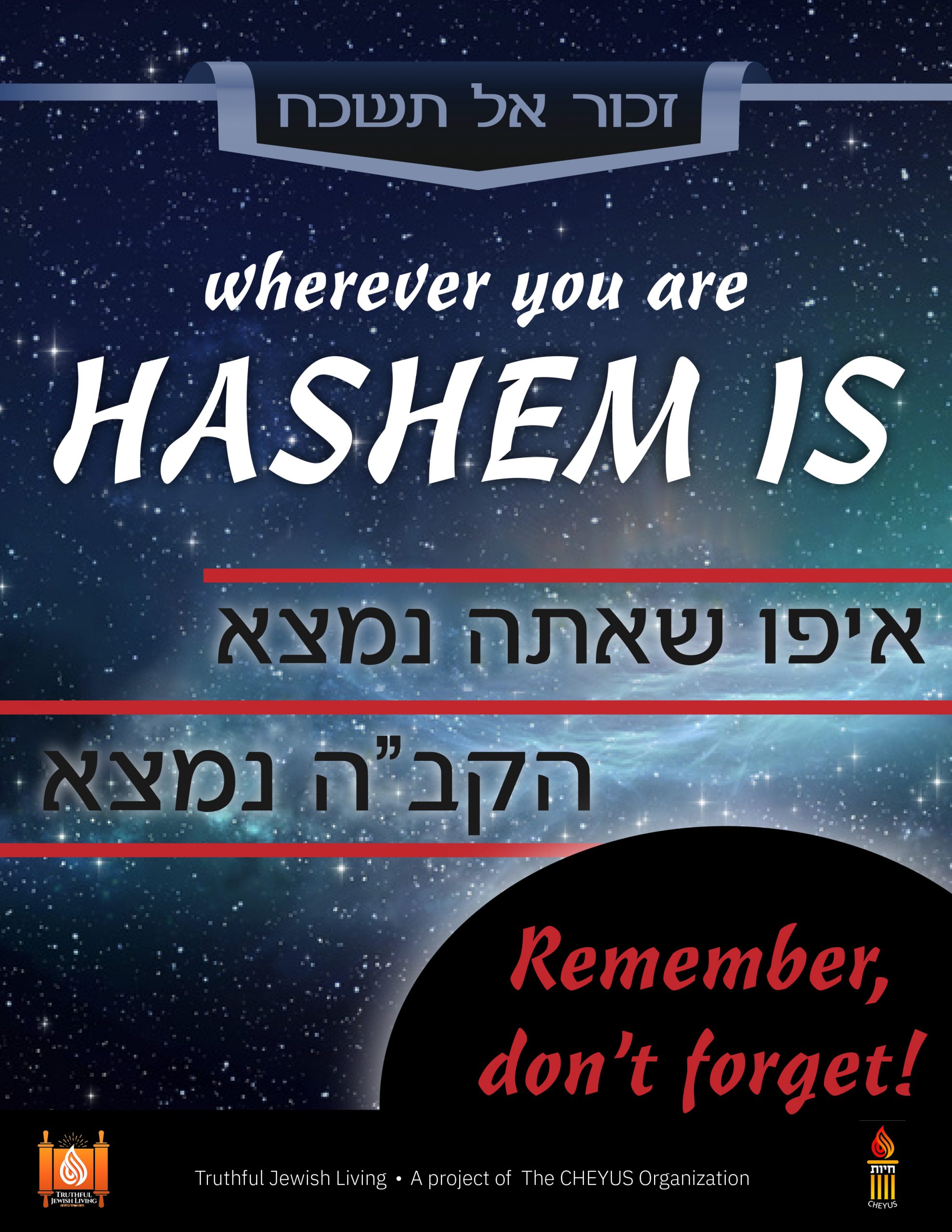 Wherever you are Hashem is