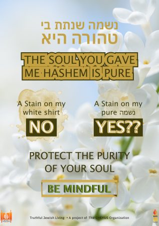 The Soul You Gave Me Hashem Is Pure – Protect The Purity Of Your Soul